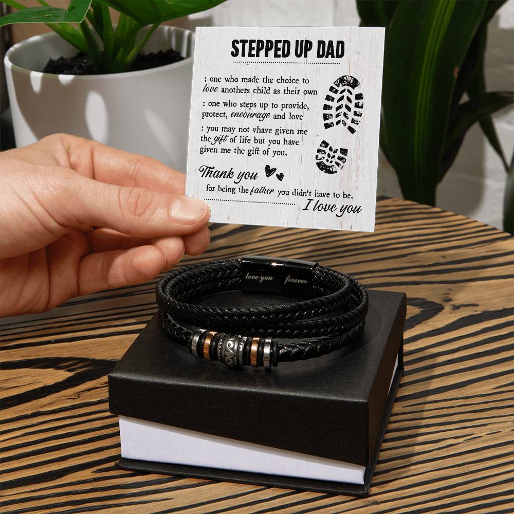 TO MY STEP DAD GIFT OF LIFE BRACELET