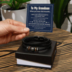 Love You Forever To My Grandson Bracelet Will Never Lose