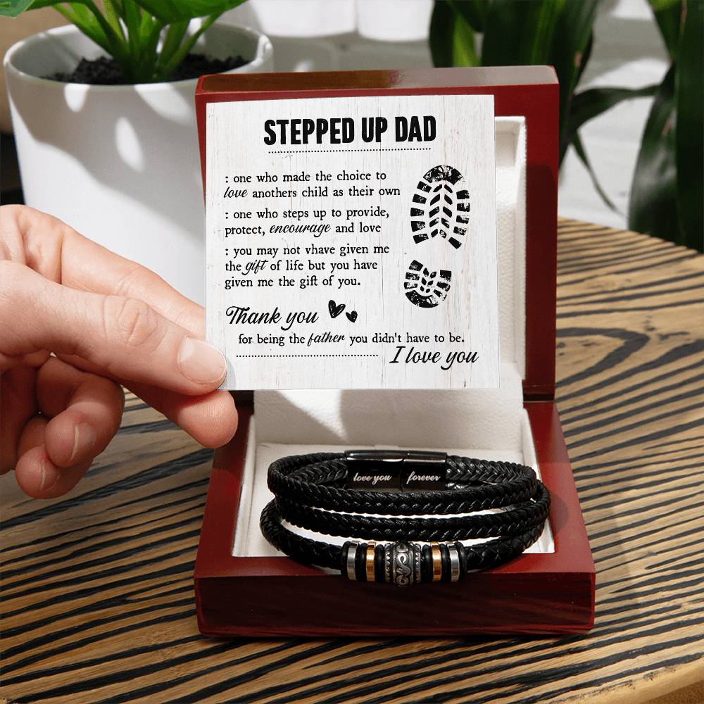 TO MY STEP DAD GIFT OF LIFE BRACELET